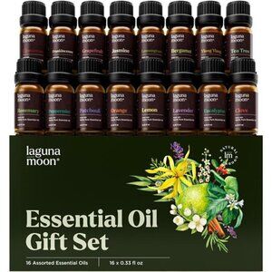 Essential Oils Set - 16 Pcs Premium Grade Home Essentials Oils - for Diffusers